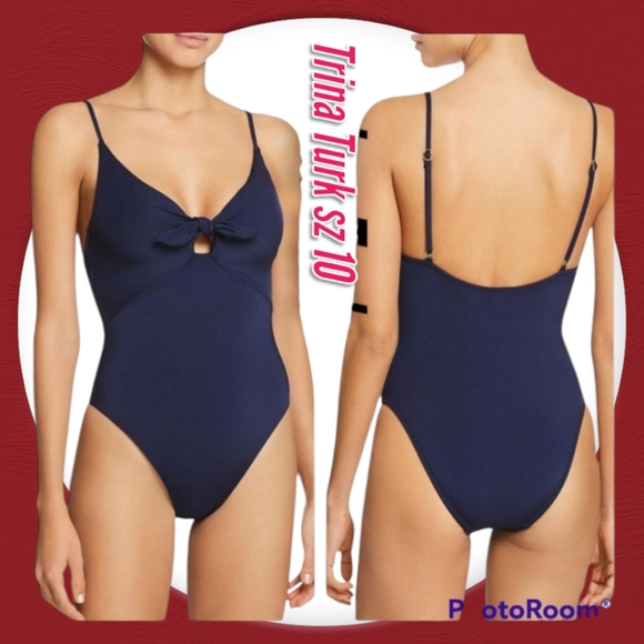 Trina Turk Women's Playa De Flor Keyhole Front Flutter Sleeves One-piece Swimsuit main image 0